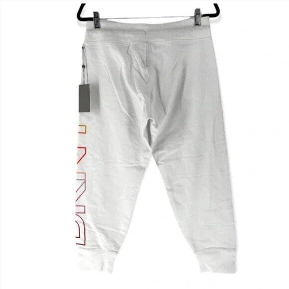 DKNY Sport Women's Ribbed Cuff Ombre Logo Cropped Jogger - S - Picture 6 of 7